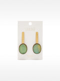 Pendientes Largos Maxi De Barra Con Piedras