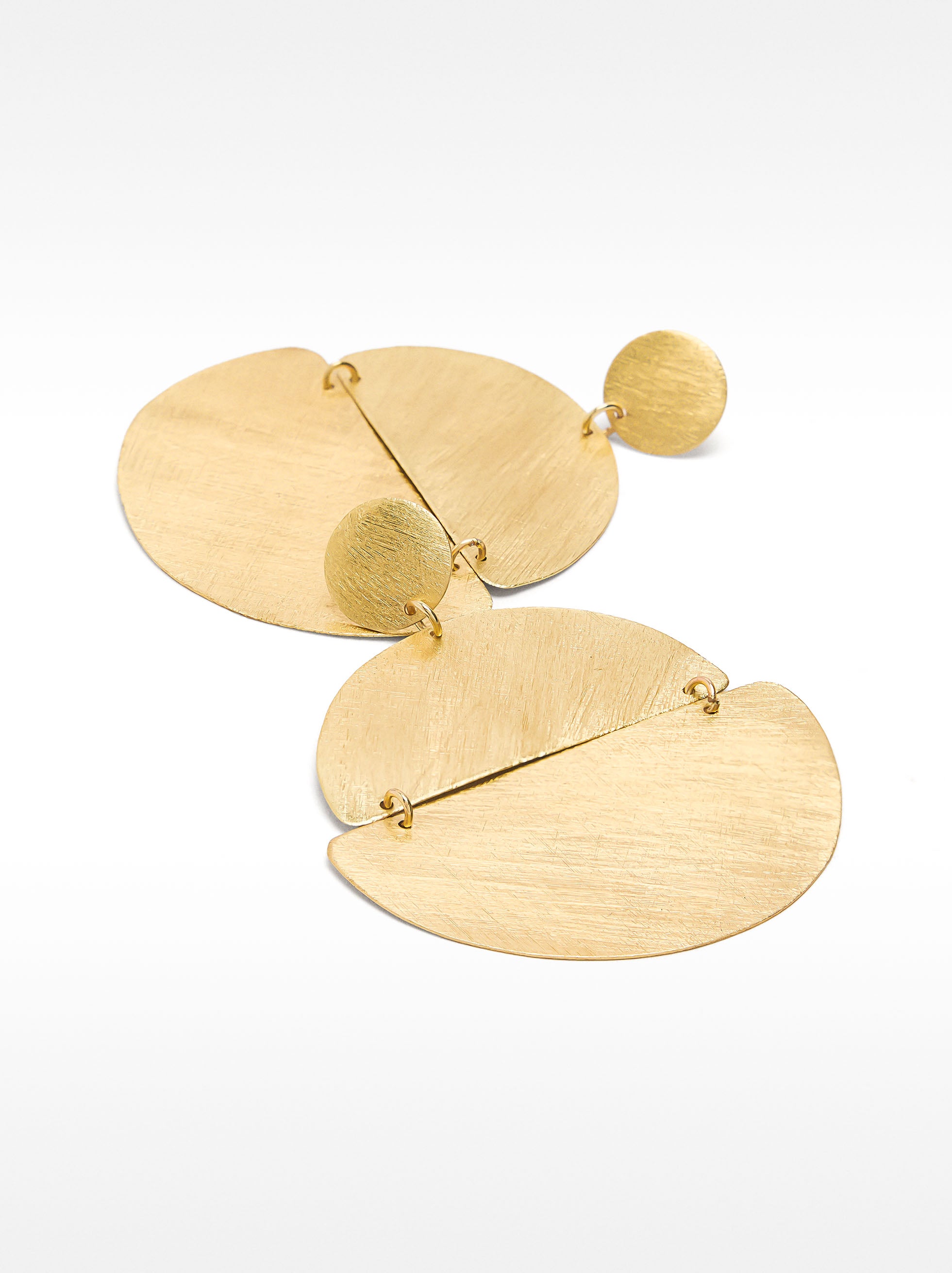 Pendientes De Brass Geométricos