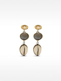 Pendientes Largos De Perlas Y Piedras