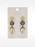 Pendientes Largos De Perlas Y Piedras
