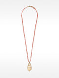 Collar Largo Con Colgante De Concha