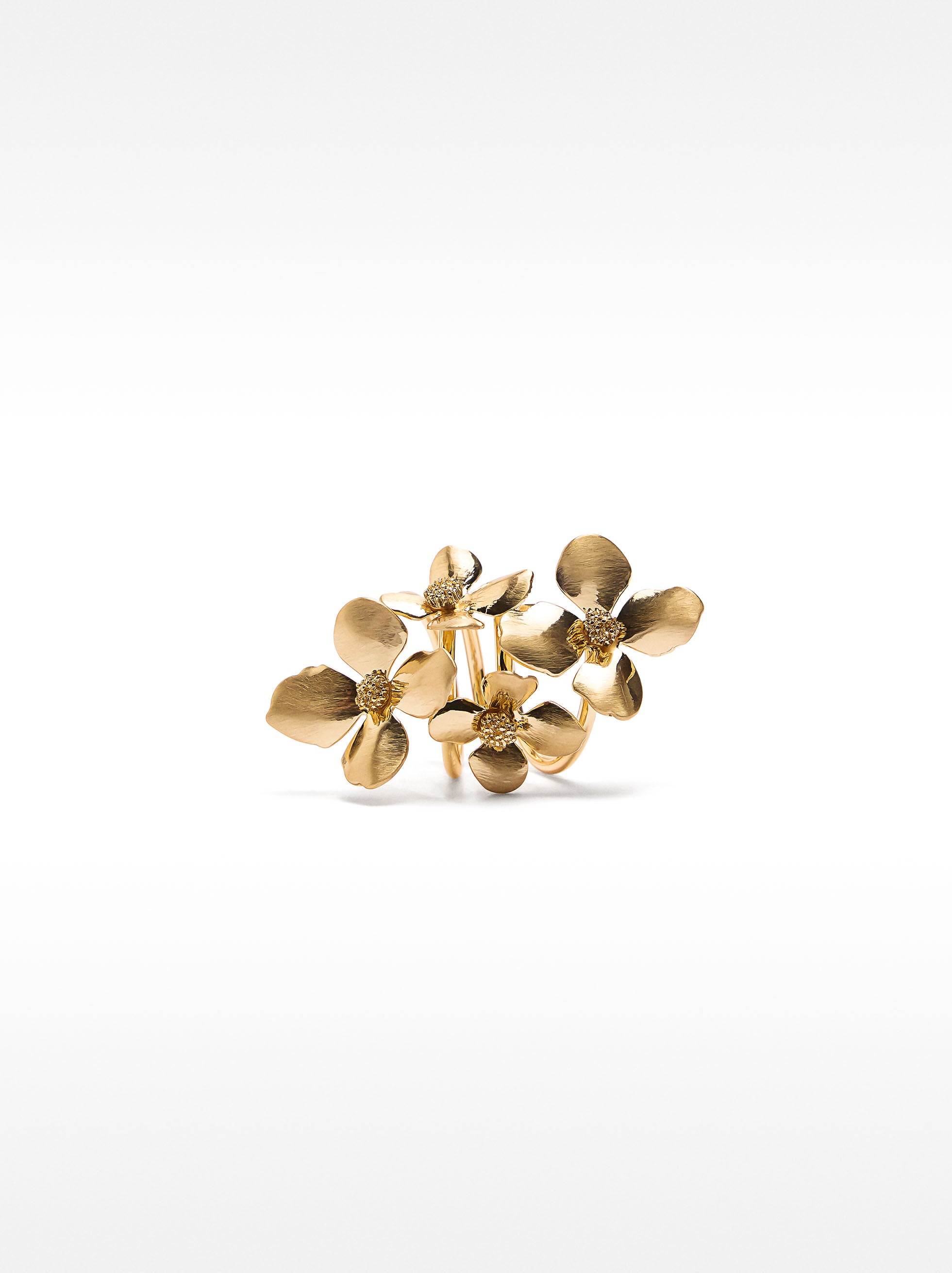 Anillo Espiral Con Flores