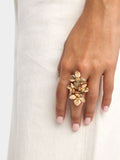 Anillo Espiral Con Flores