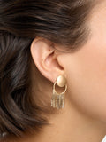 Pendientes Redondos Con Efecto Cascada