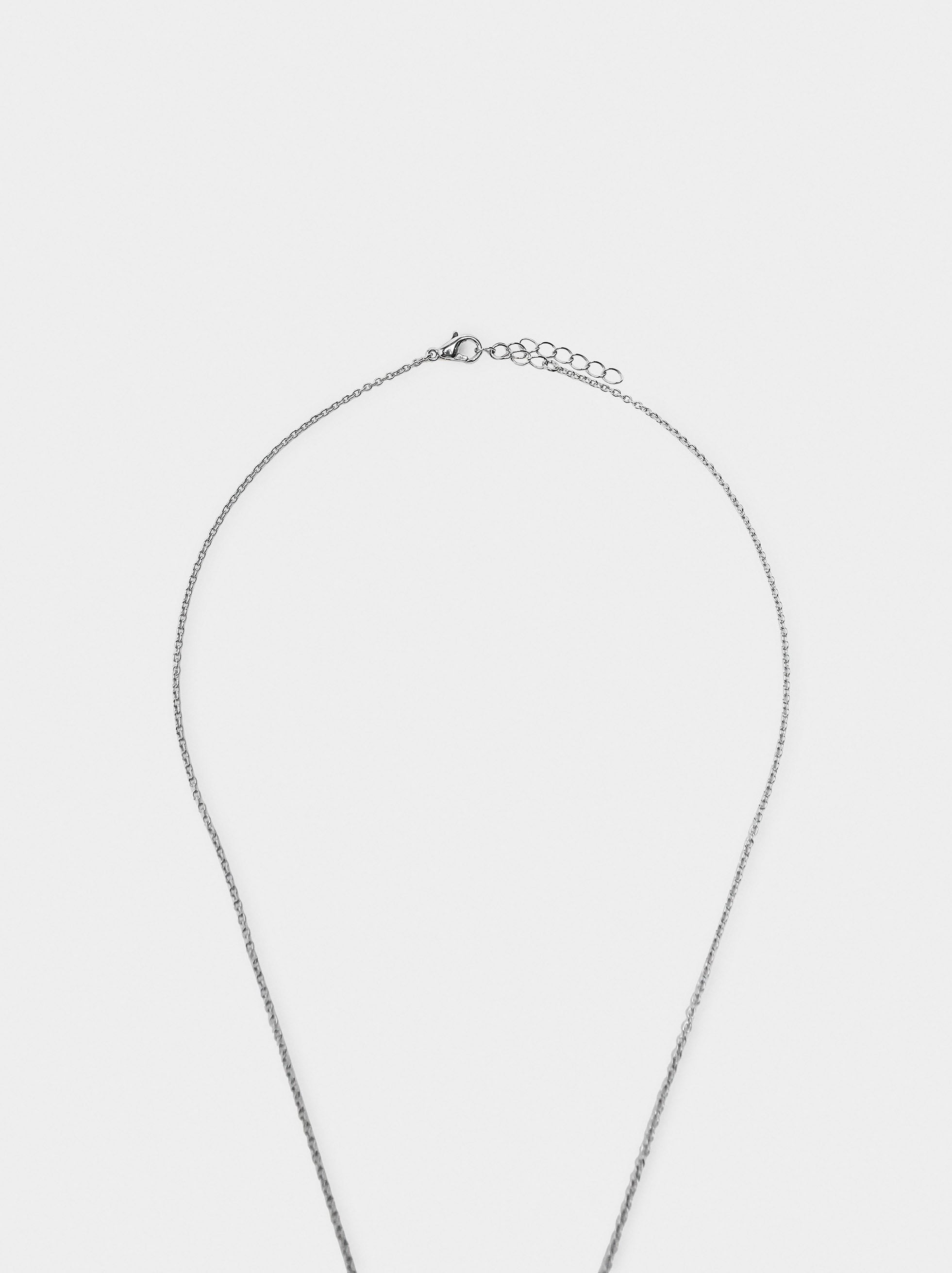 Collar Colgante De Aros Con Circonitas