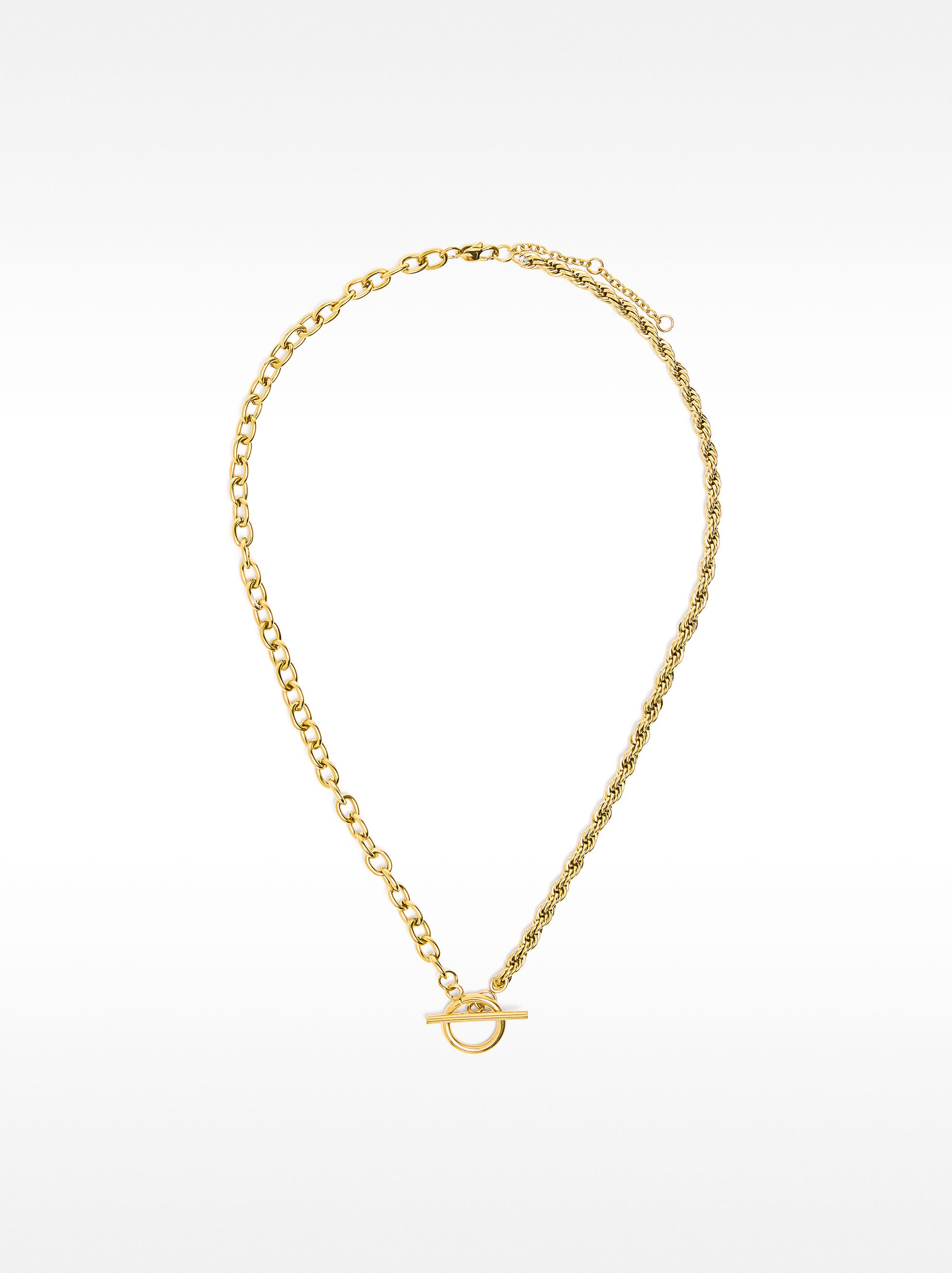 Collar Corto De Eslabones - Acero Inoxidable