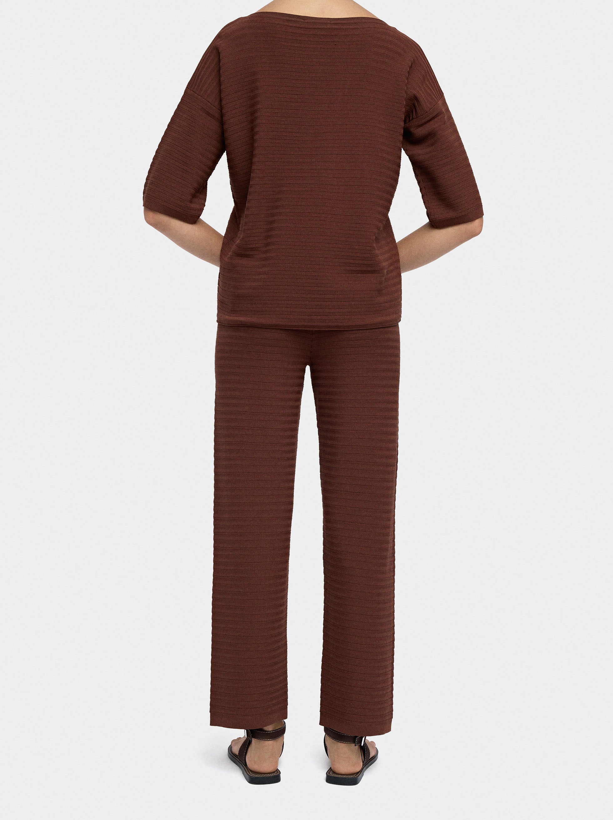 Pantalón De Punto Cintura Elástica