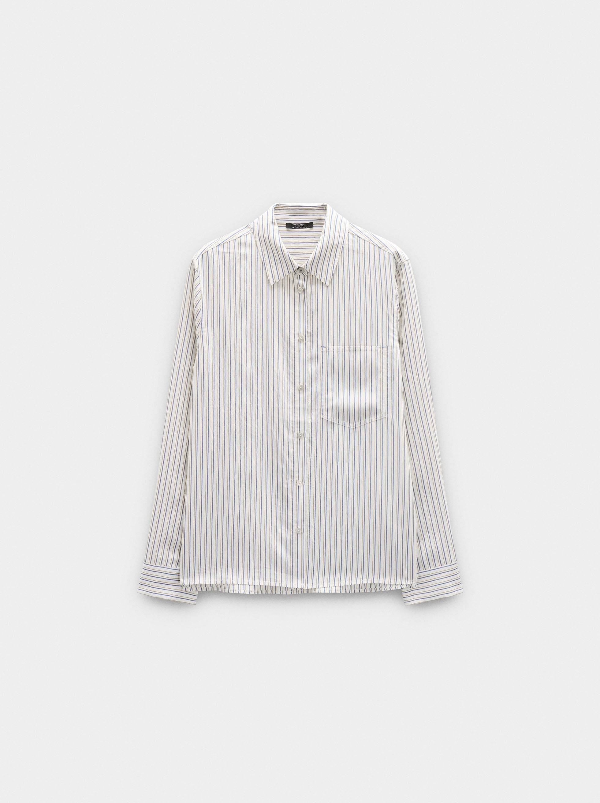 Camisa De Rayas Manga Larga
