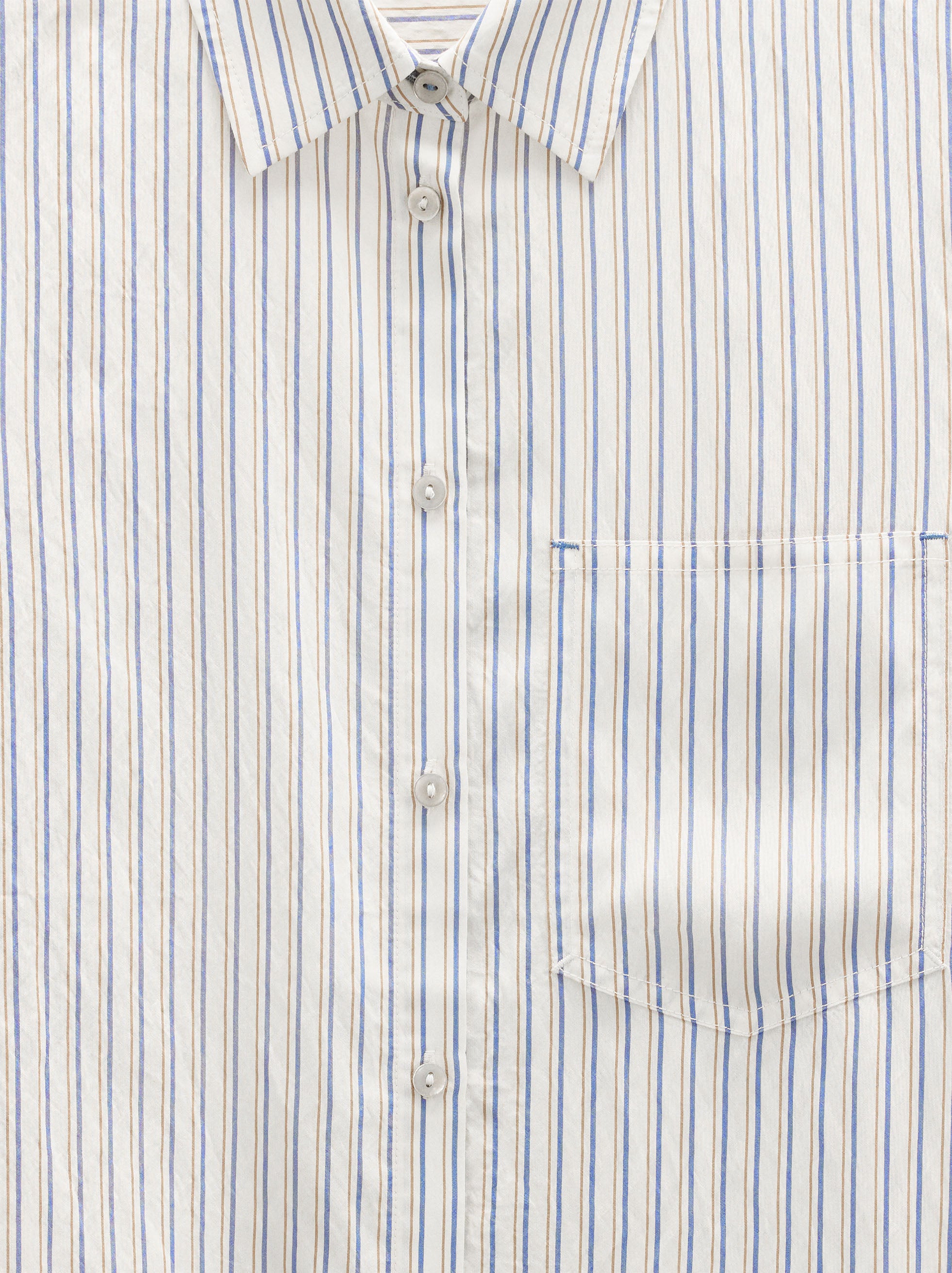 Camisa De Rayas Manga Larga