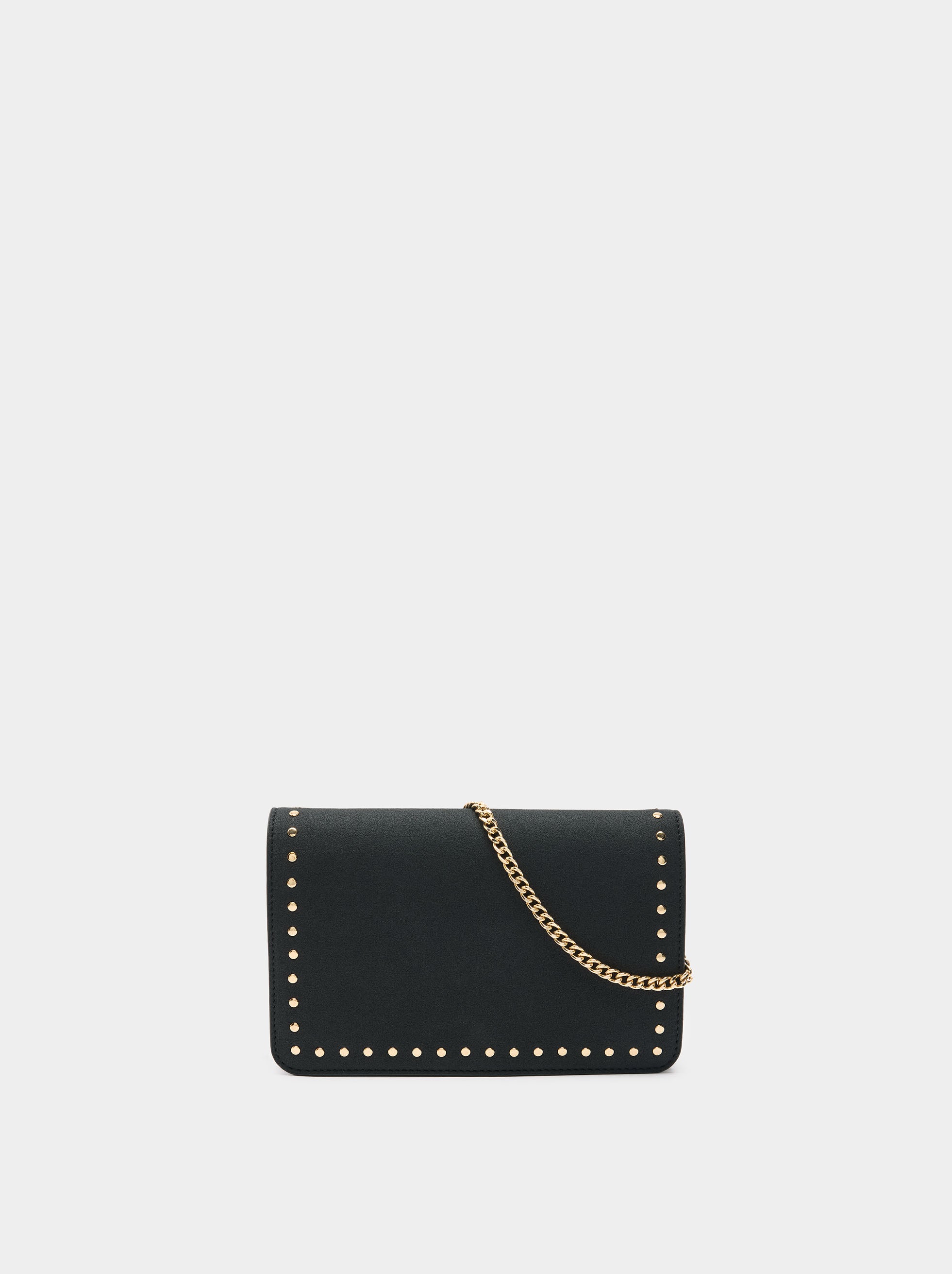 Bolso De Mano De Efecto Piel Con Tachuelas