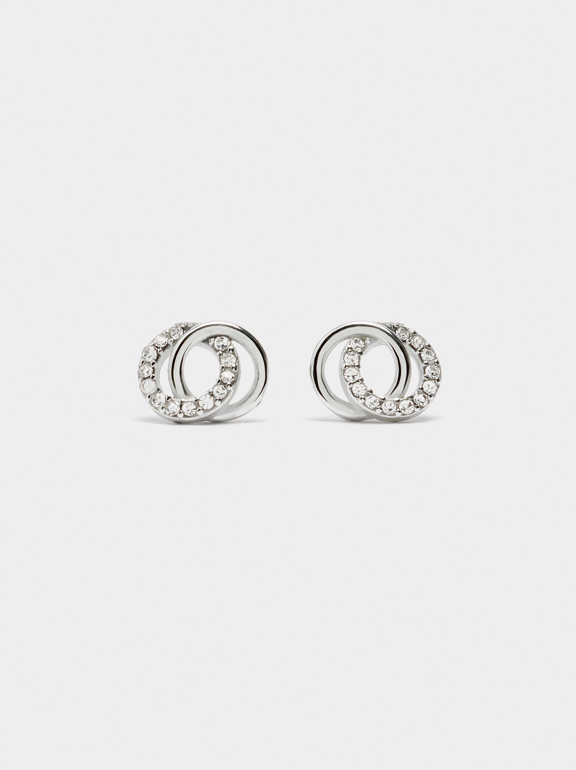 Pendientes Con Cristales - Acero Inoxidable