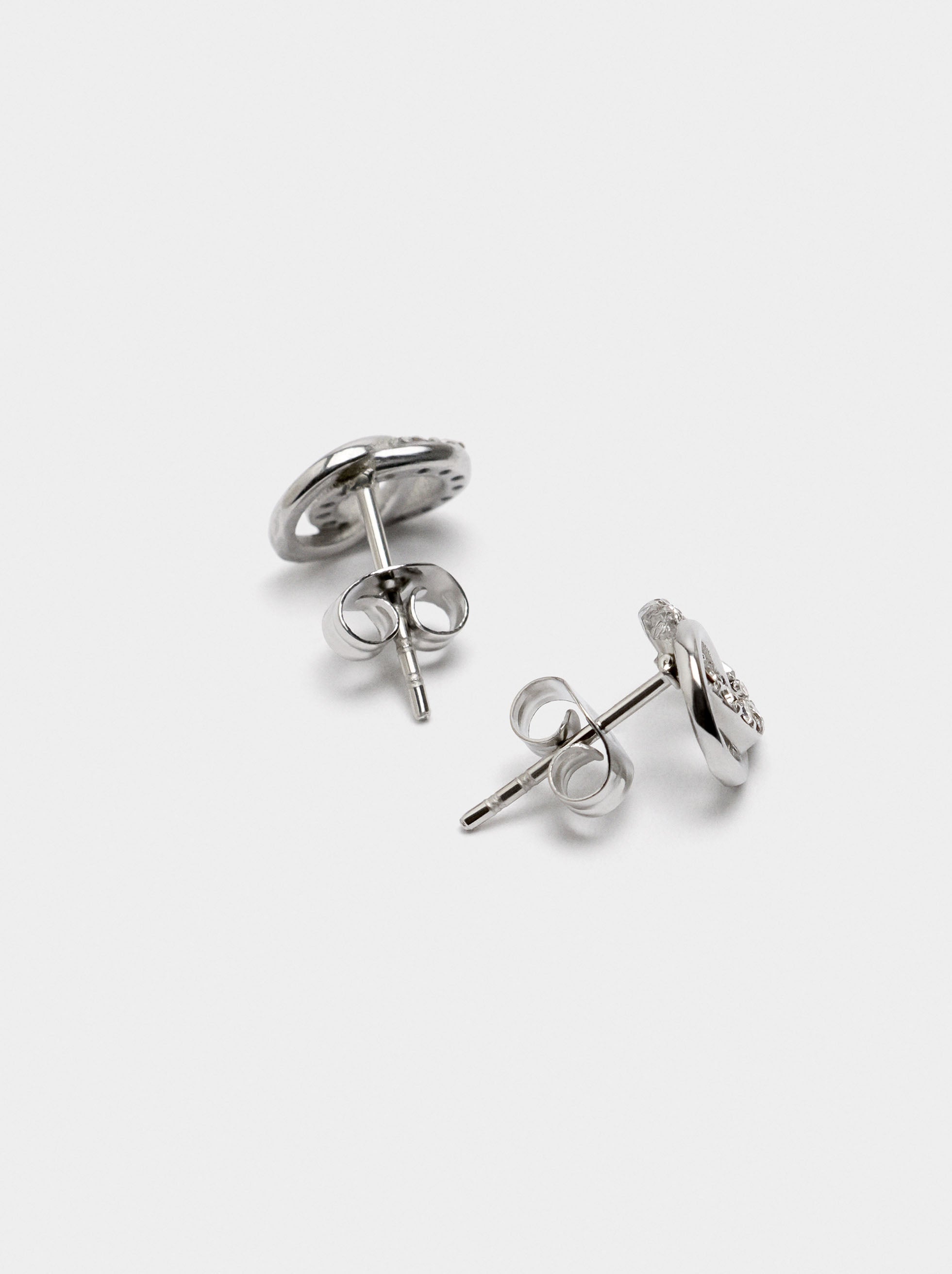 Pendientes Con Cristales - Acero Inoxidable