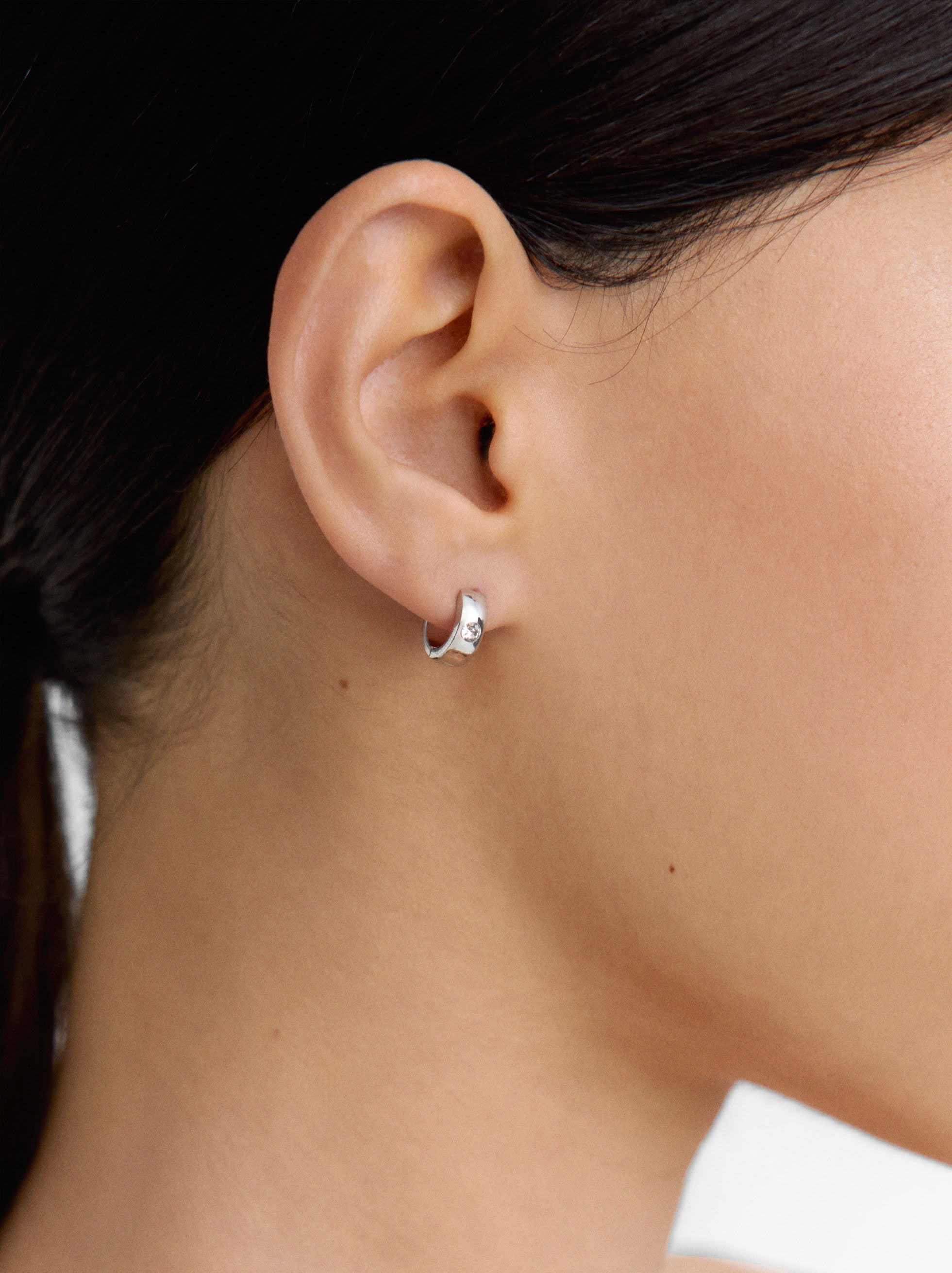Pendientes Con Cristales - Acero Inoxidable