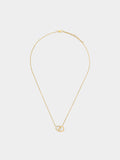 Collar De Corazones Con Cristales - Acero Inoxidable