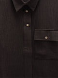 Camisa Fluida Con Efecto Arrugado
