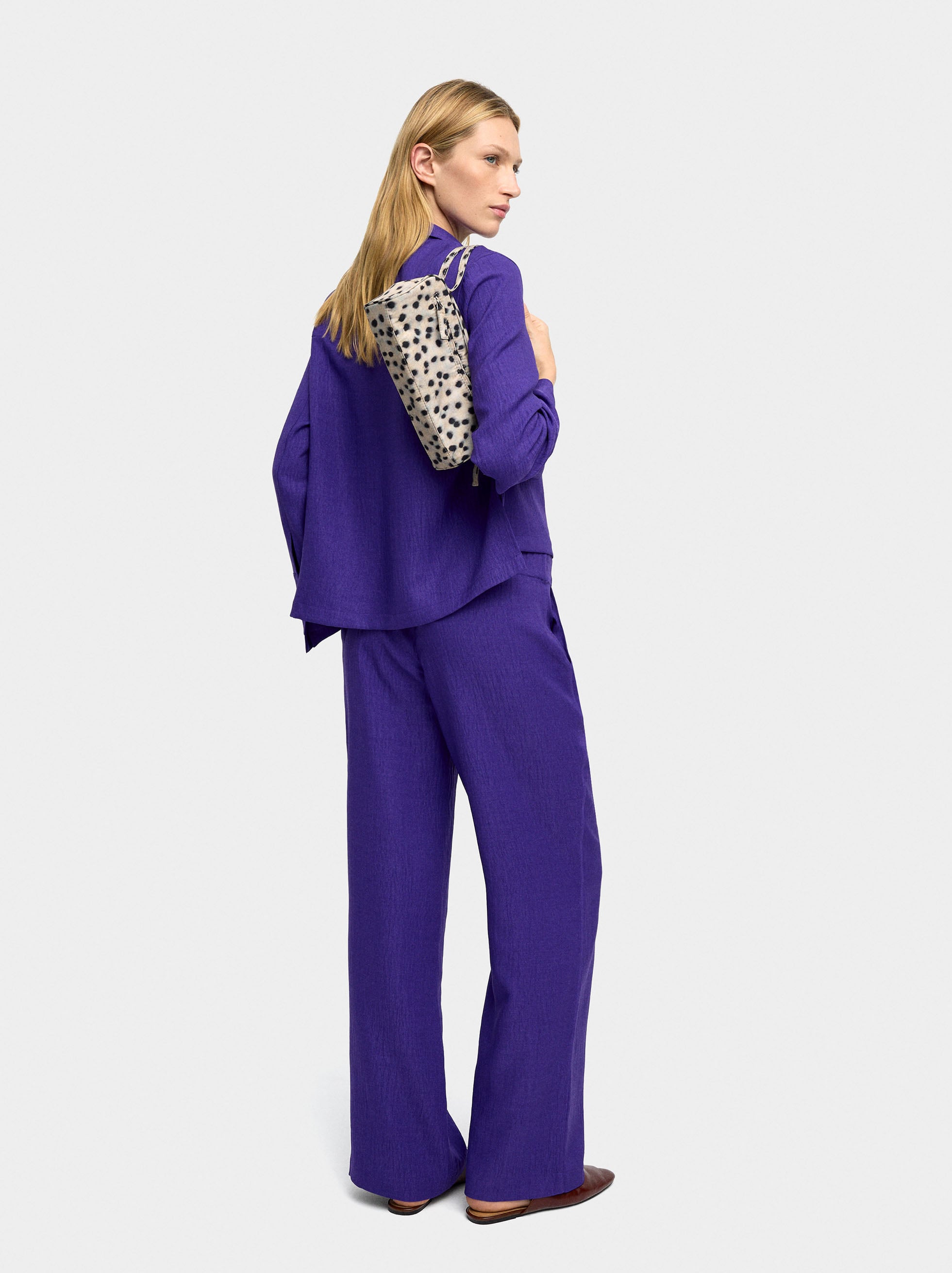 Camisa Fluida Con Efecto Arrugado