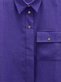 Camisa Fluida Con Efecto Arrugado