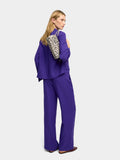 Pantalón Fluido Con Efecto Arrugado
