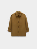 Camisa De Lyocell Con Botones Dobles