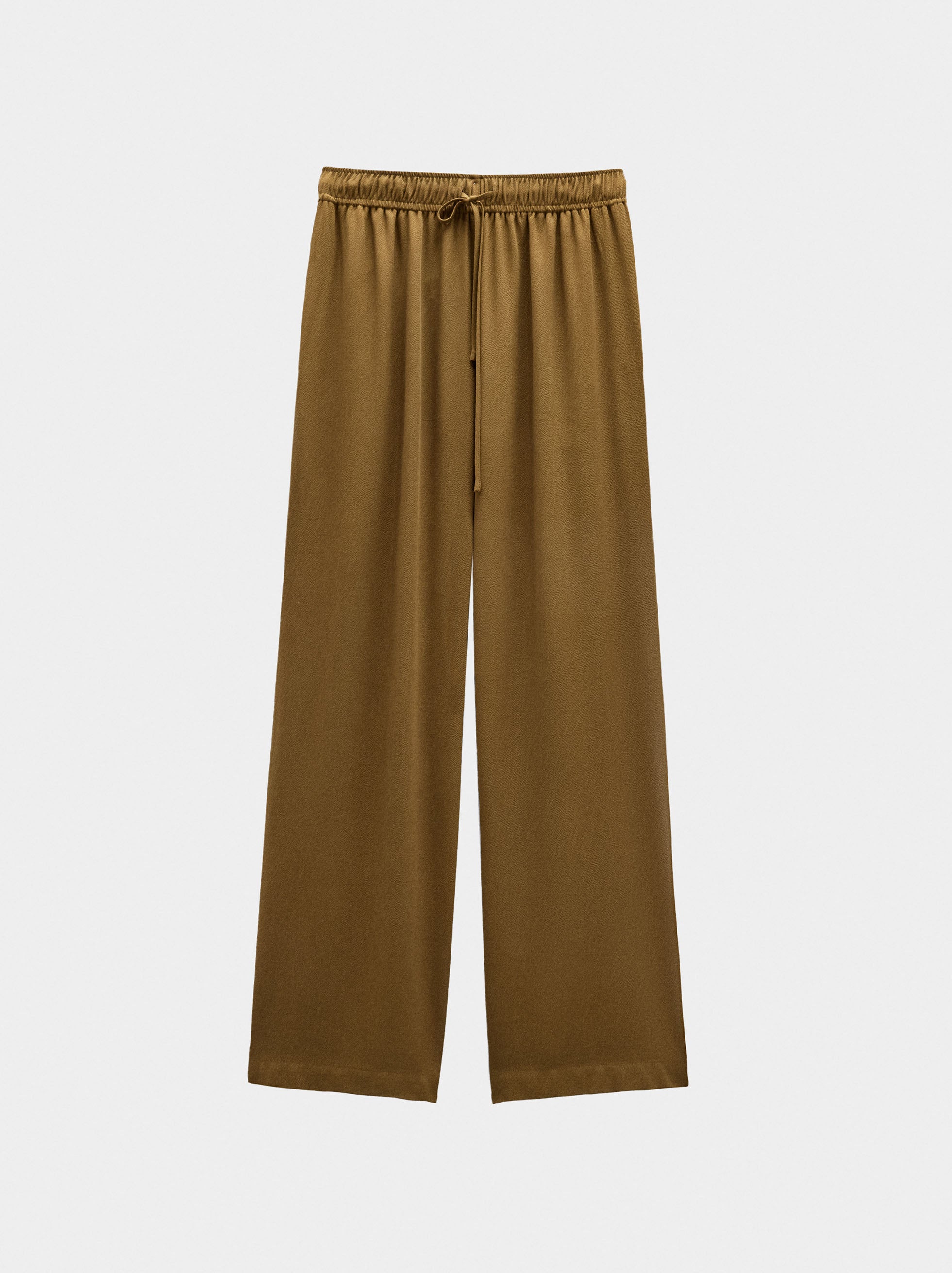 Pantalón De Lyocell Con Cintura Elástica