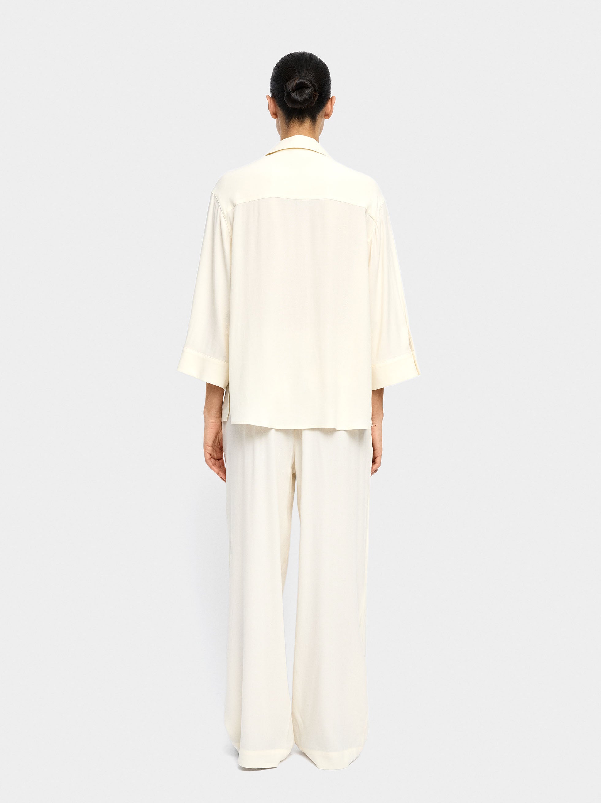 Pantalón De Lyocell Con Cintura Elástica
