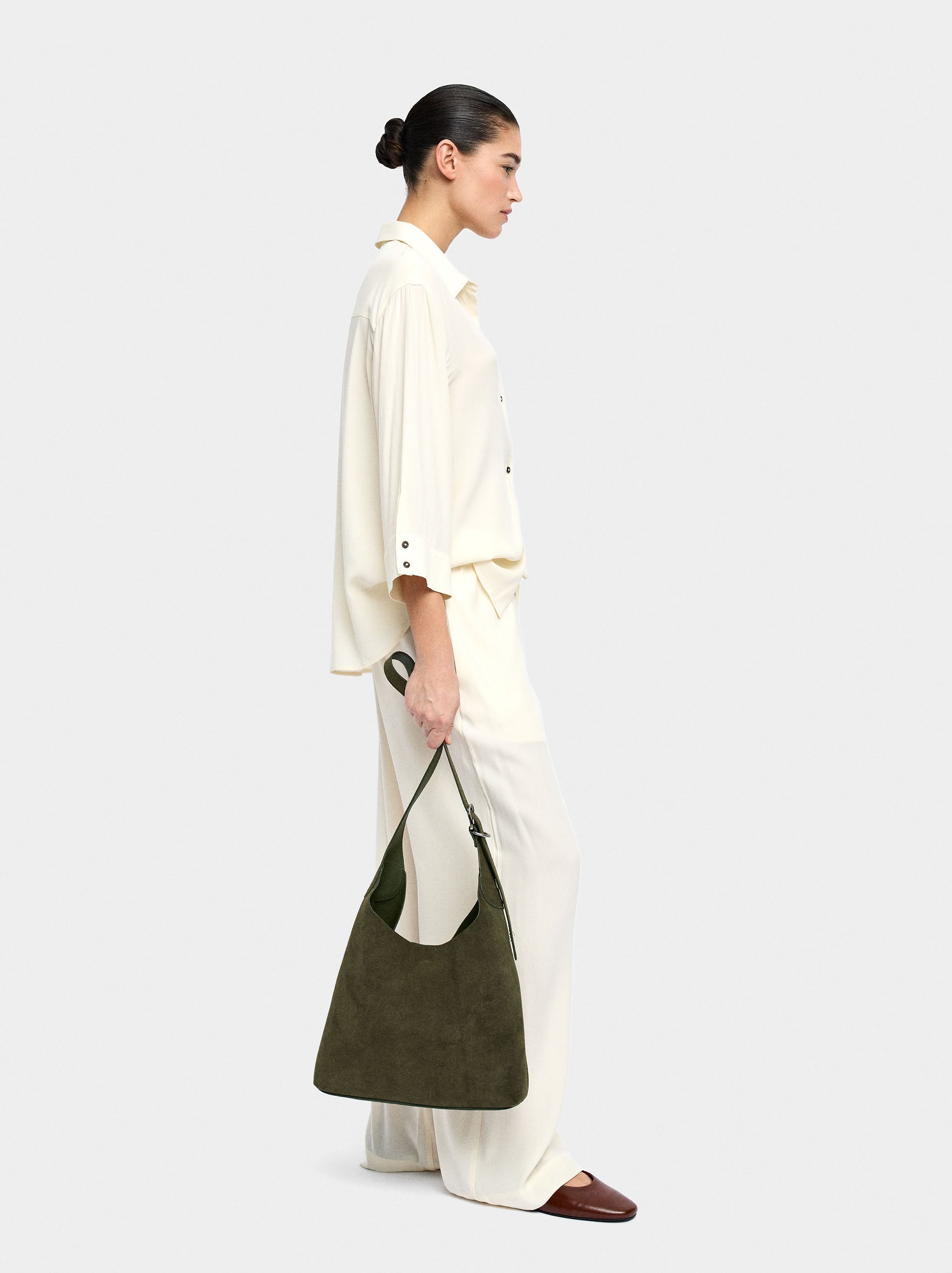 Pantalón De Lyocell Con Cintura Elástica