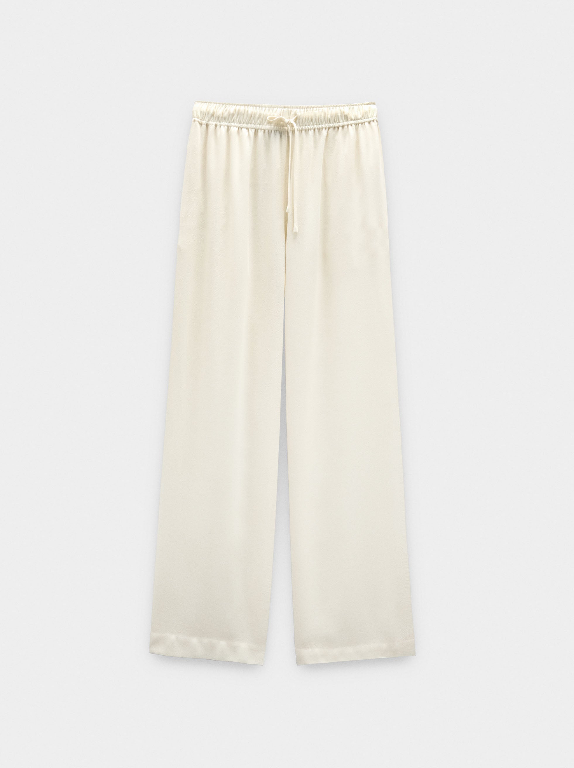 Pantalón De Lyocell Con Cintura Elástica