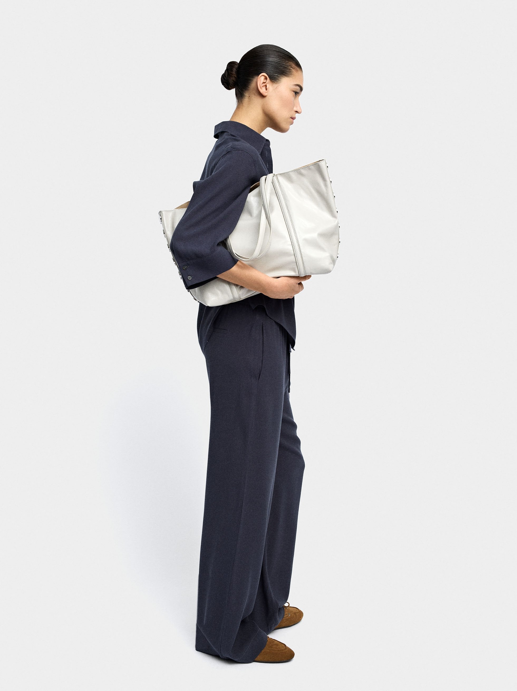 Pantalón De Lyocell Con Cintura Elástica