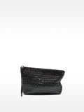 Bolso De Mano De Piel Trenzada