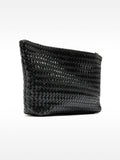 Bolso De Mano De Piel Trenzada
