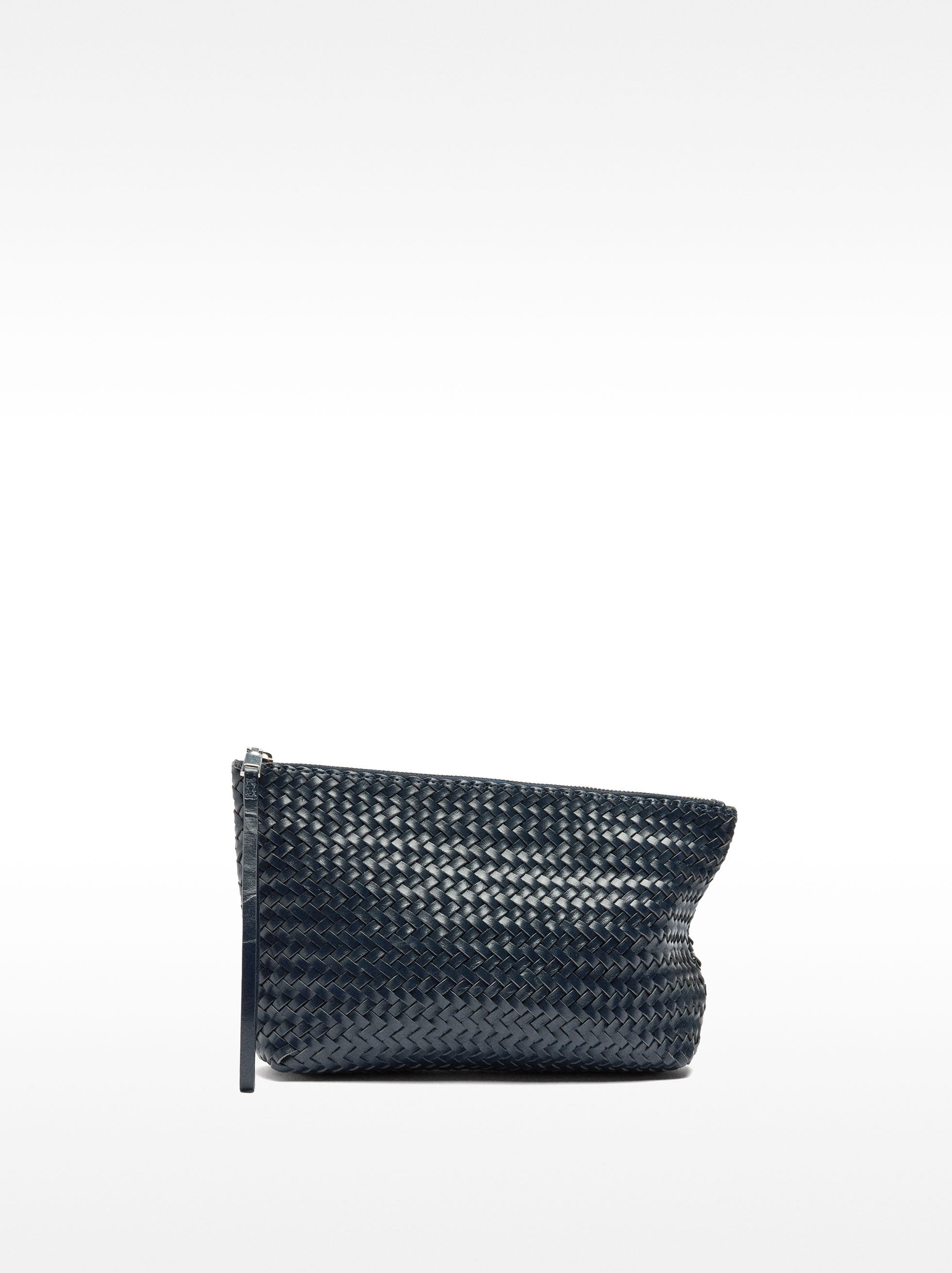 Bolso De Mano De Piel Trenzada