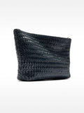 Bolso De Mano De Piel Trenzada