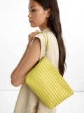 Bolso De Mano De Piel Trenzada