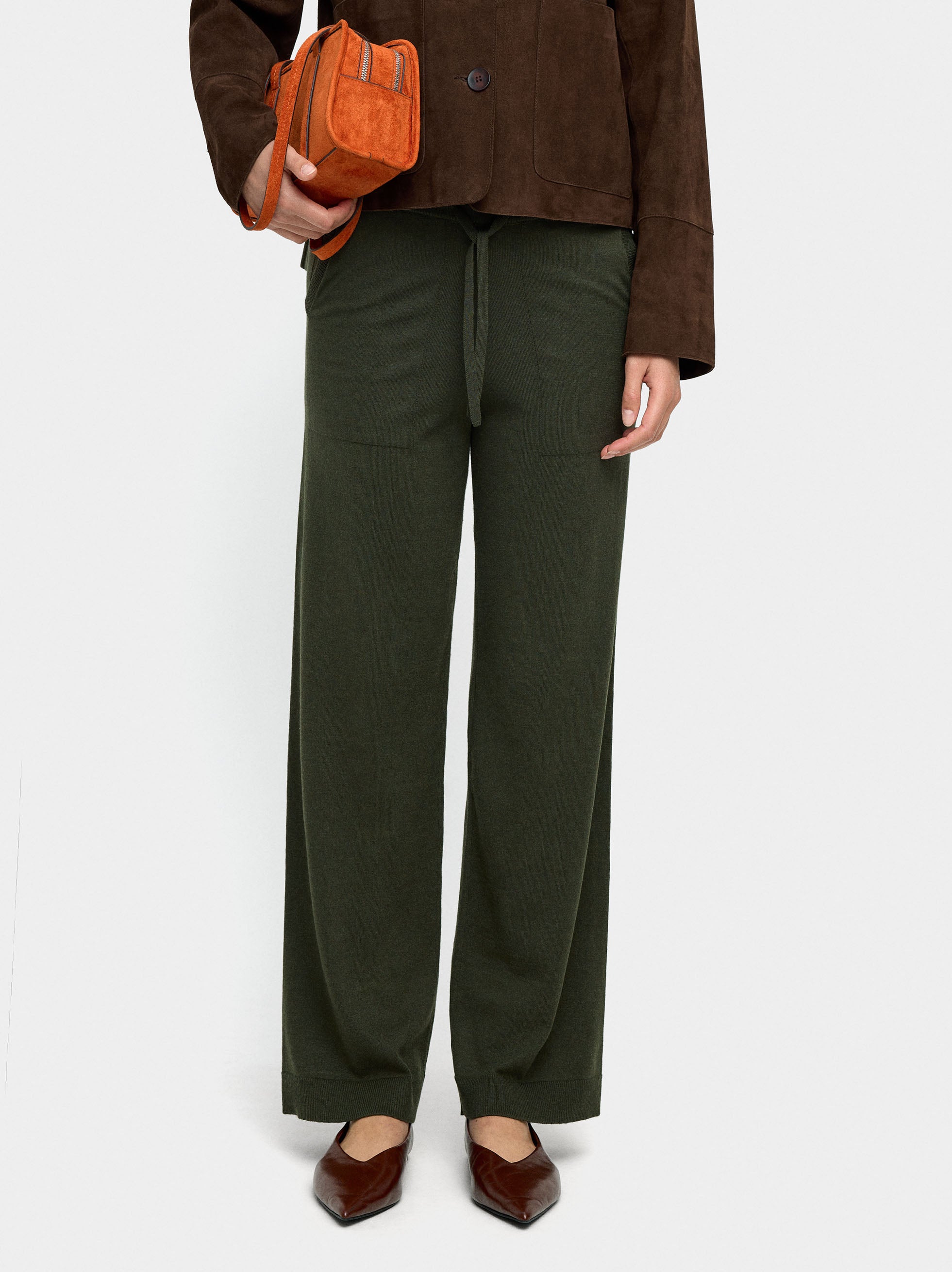 Pantalón De Punto Liso