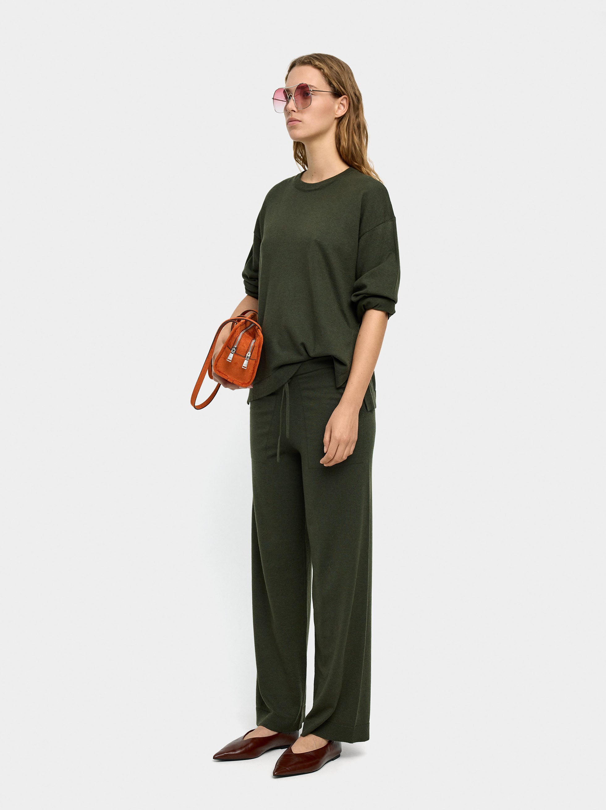 Pantalón De Punto Liso
