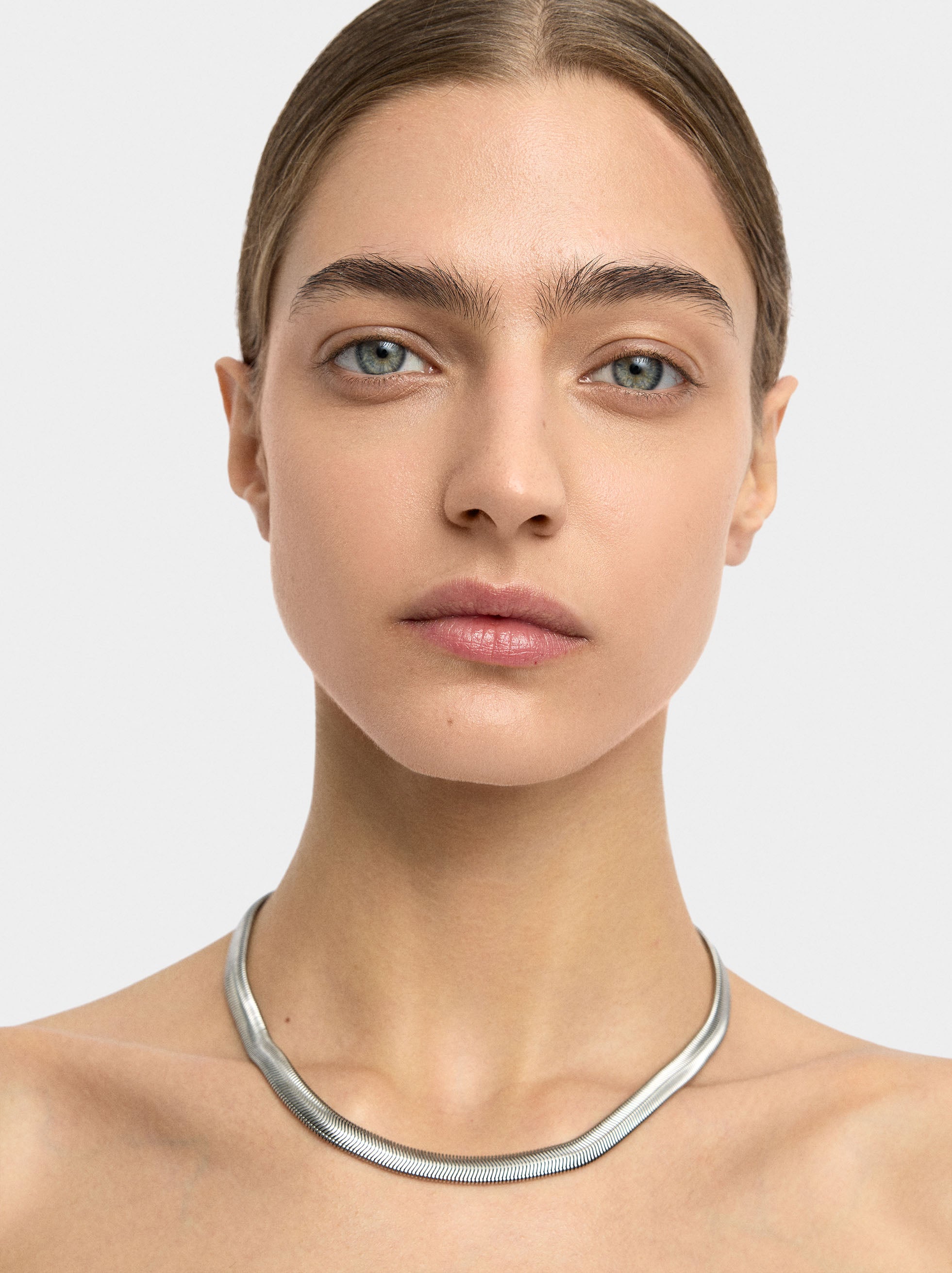 Collar Cadena De Serpiente – Acero Inoxidable