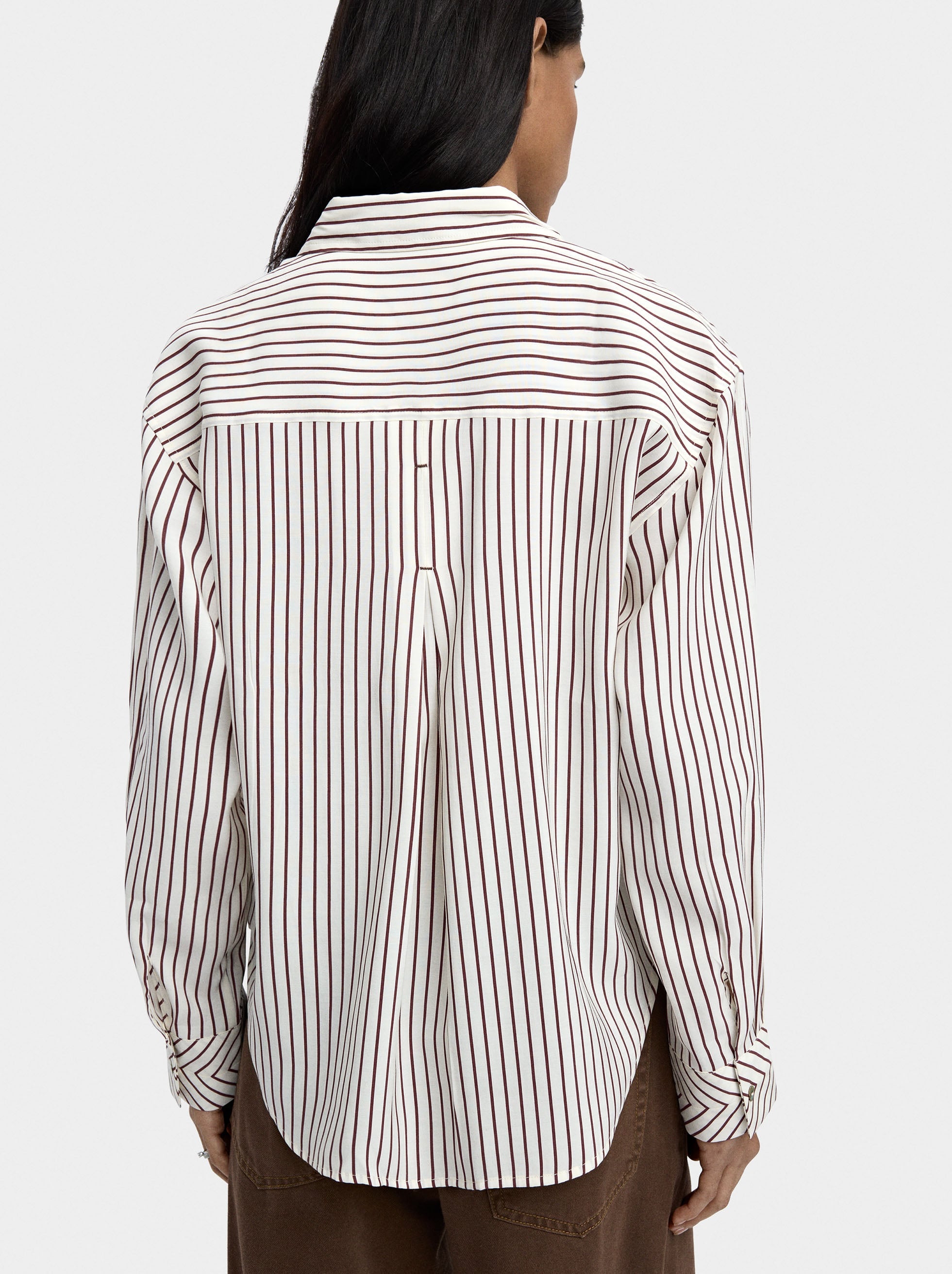 Camisa A Rayas Manga Larga