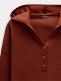 Jersey De Punto Con Capucha
