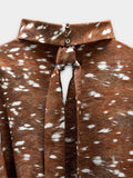 Blusa De Manga Larga Con Estampado Animal
