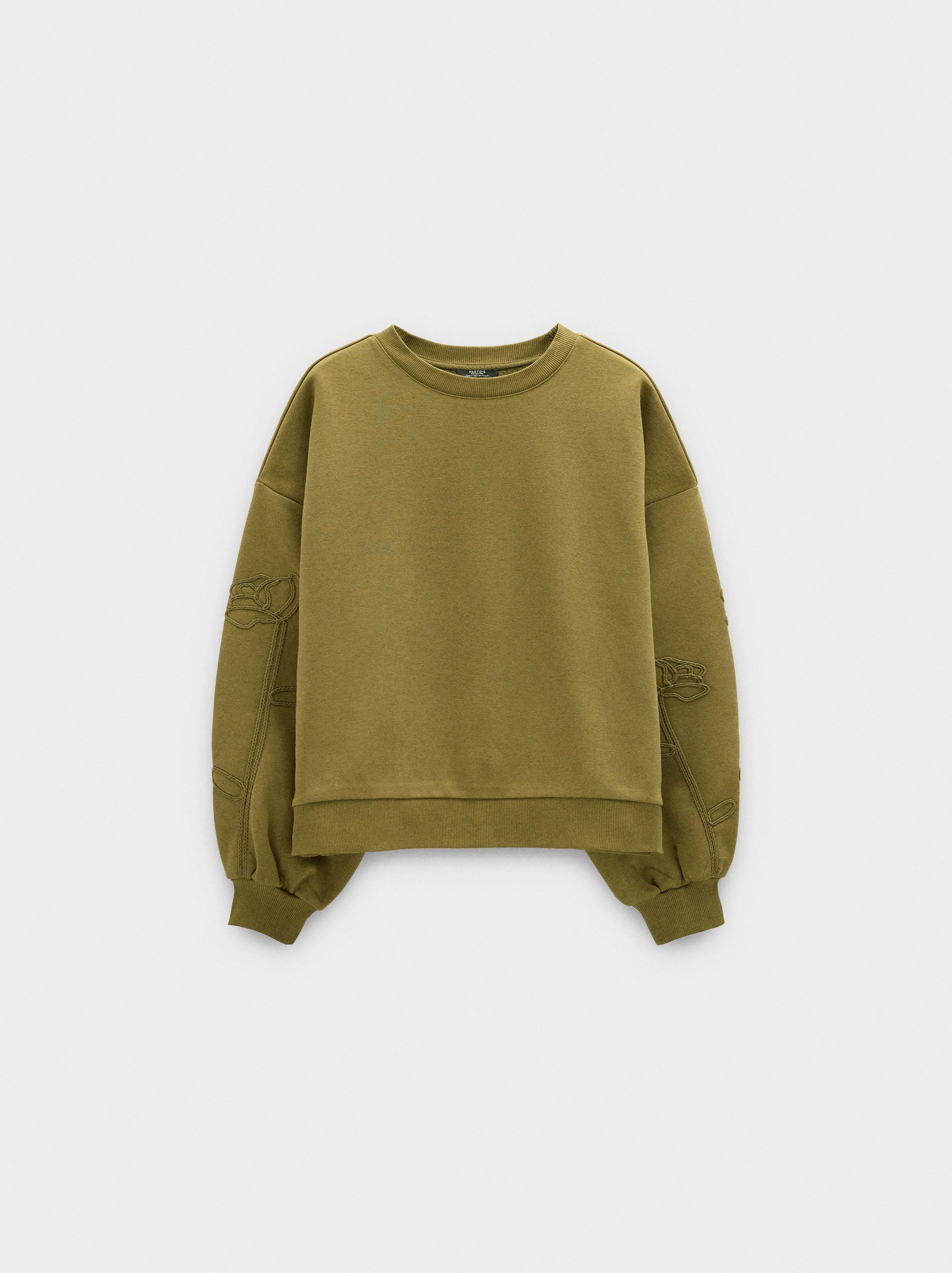 Sudadera De Algodón Con Flor
