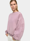 Sudadera De Algodón Con Flor