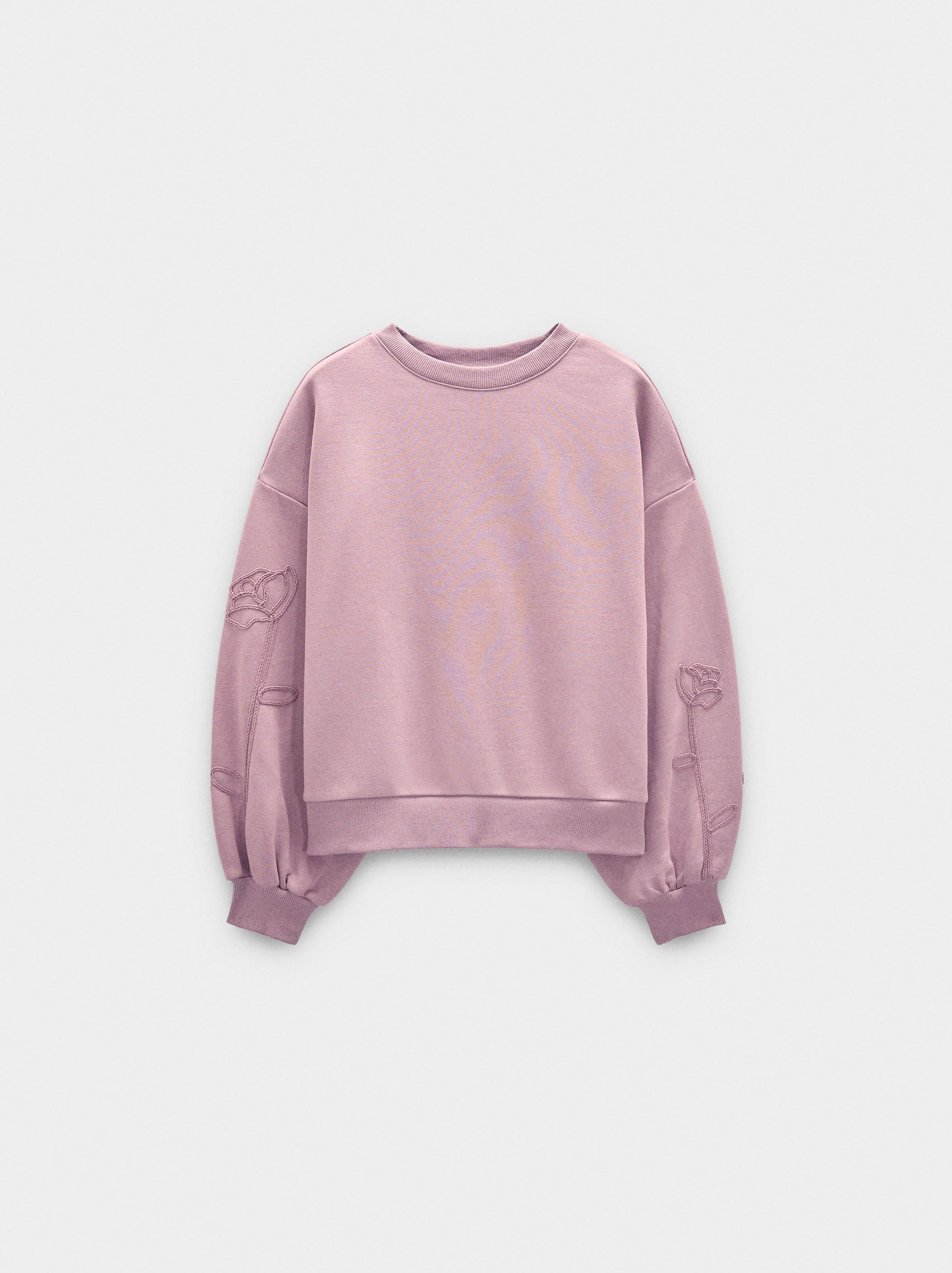 Sudadera De Algodón Con Flor