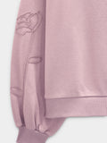 Sudadera De Algodón Con Flor