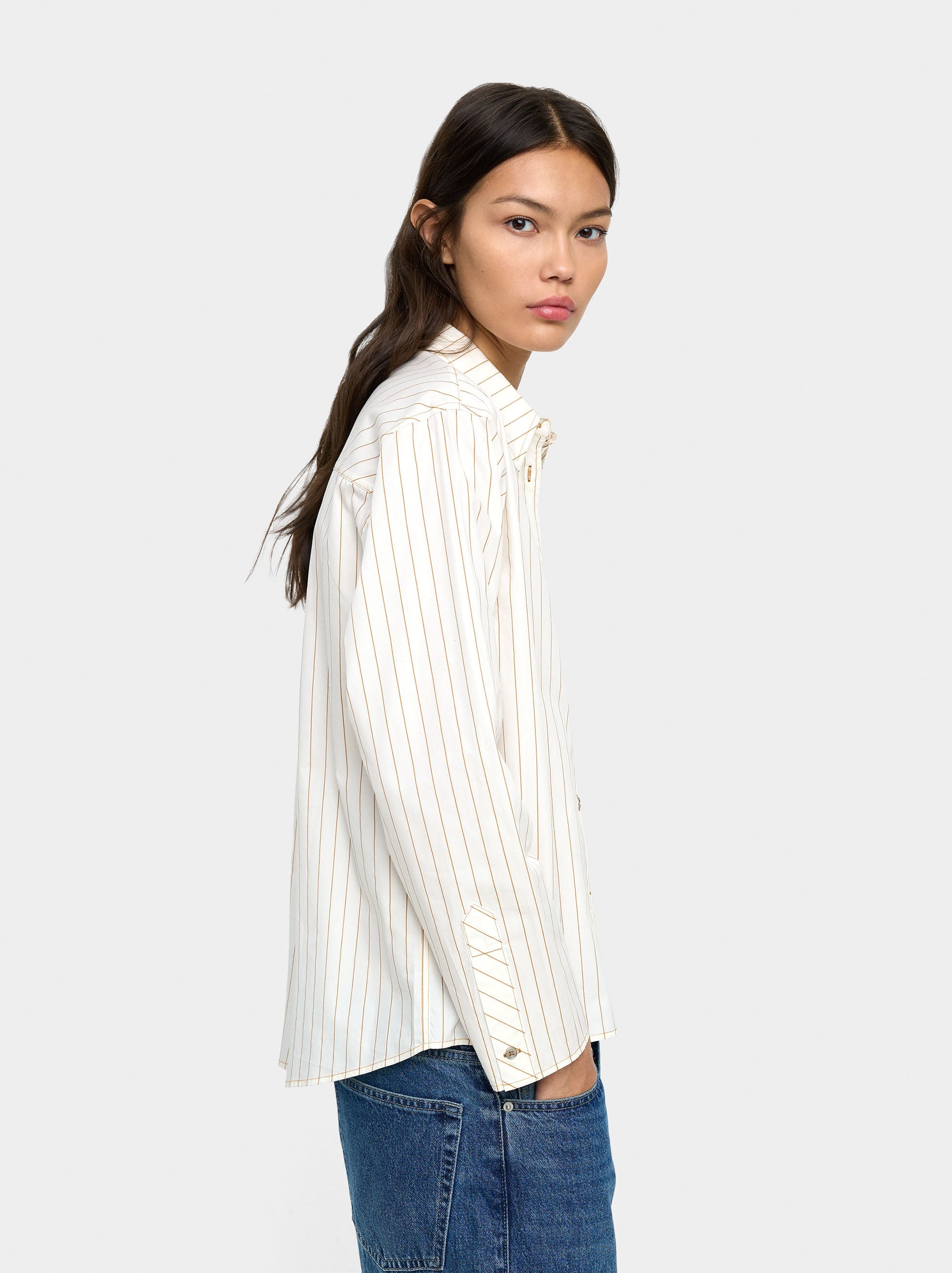 Camisa De Rayas 100% Algodón