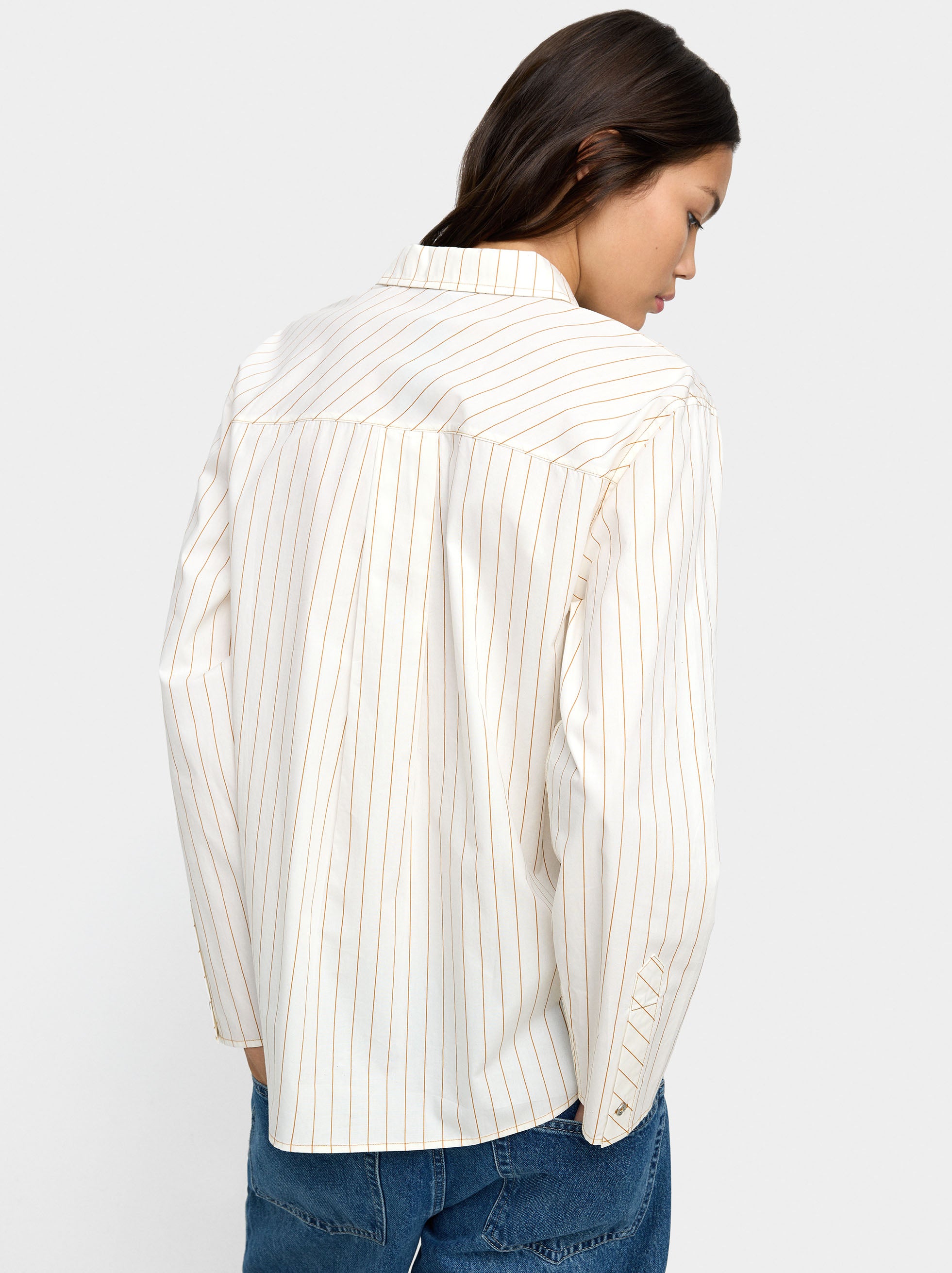 Camisa De Rayas 100% Algodón