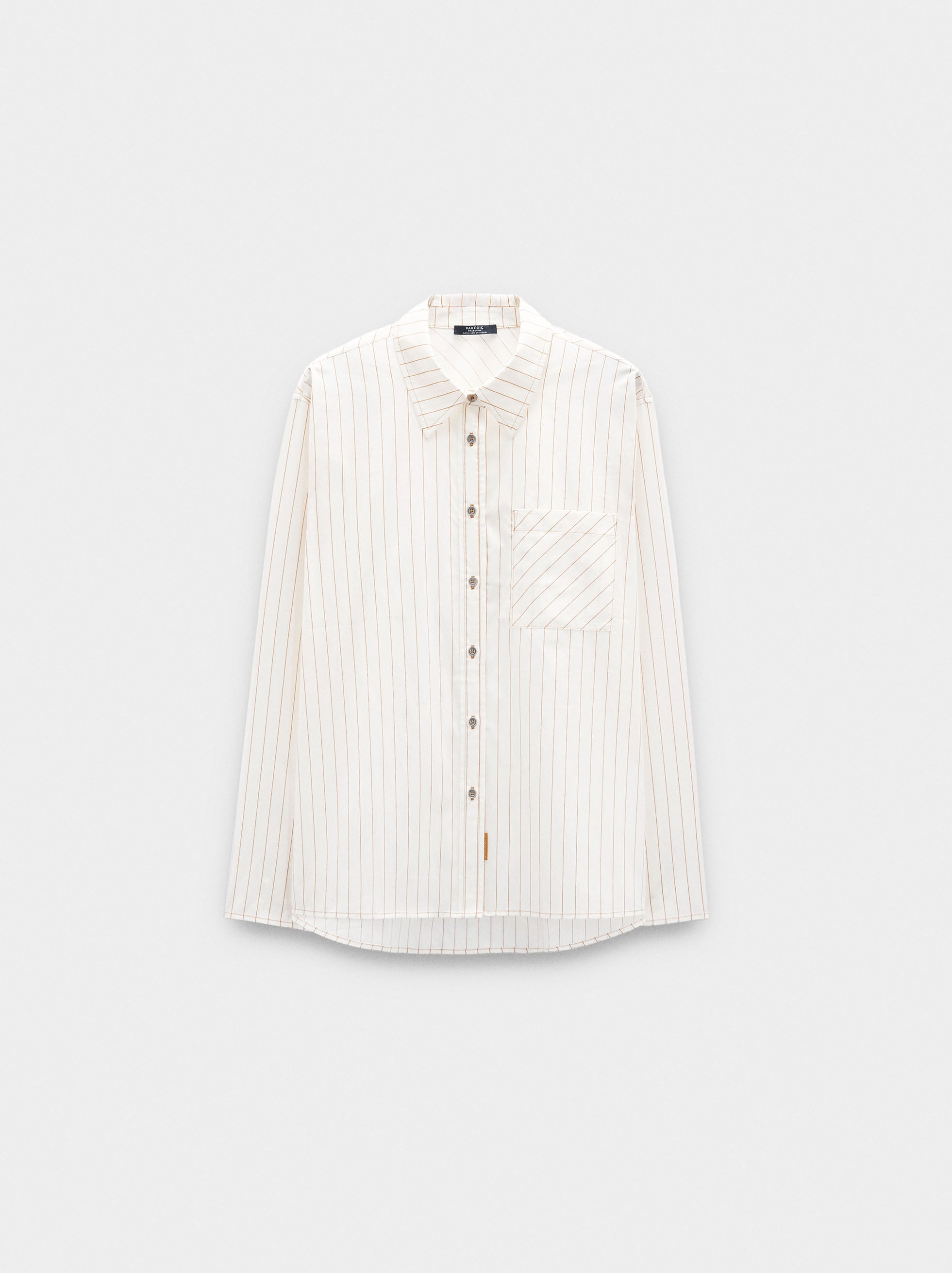 Camisa De Rayas 100% Algodón