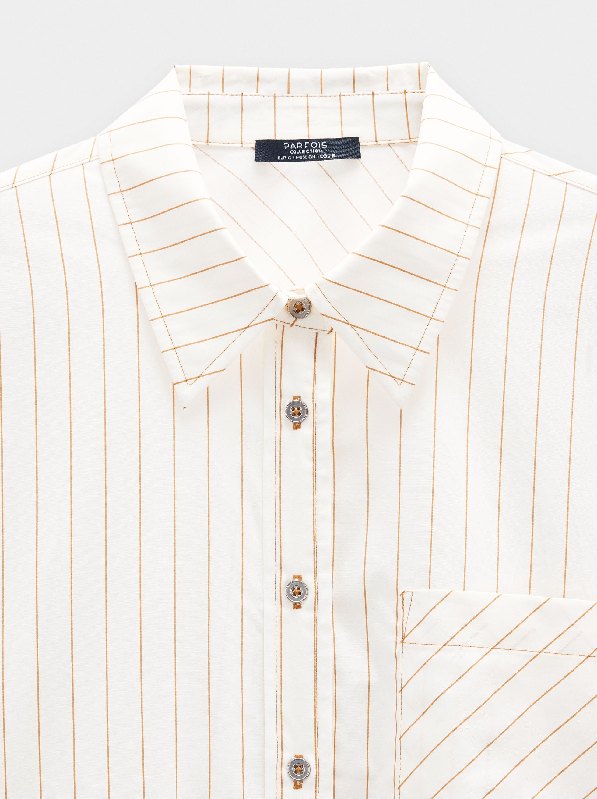 Camisa De Rayas 100% Algodón