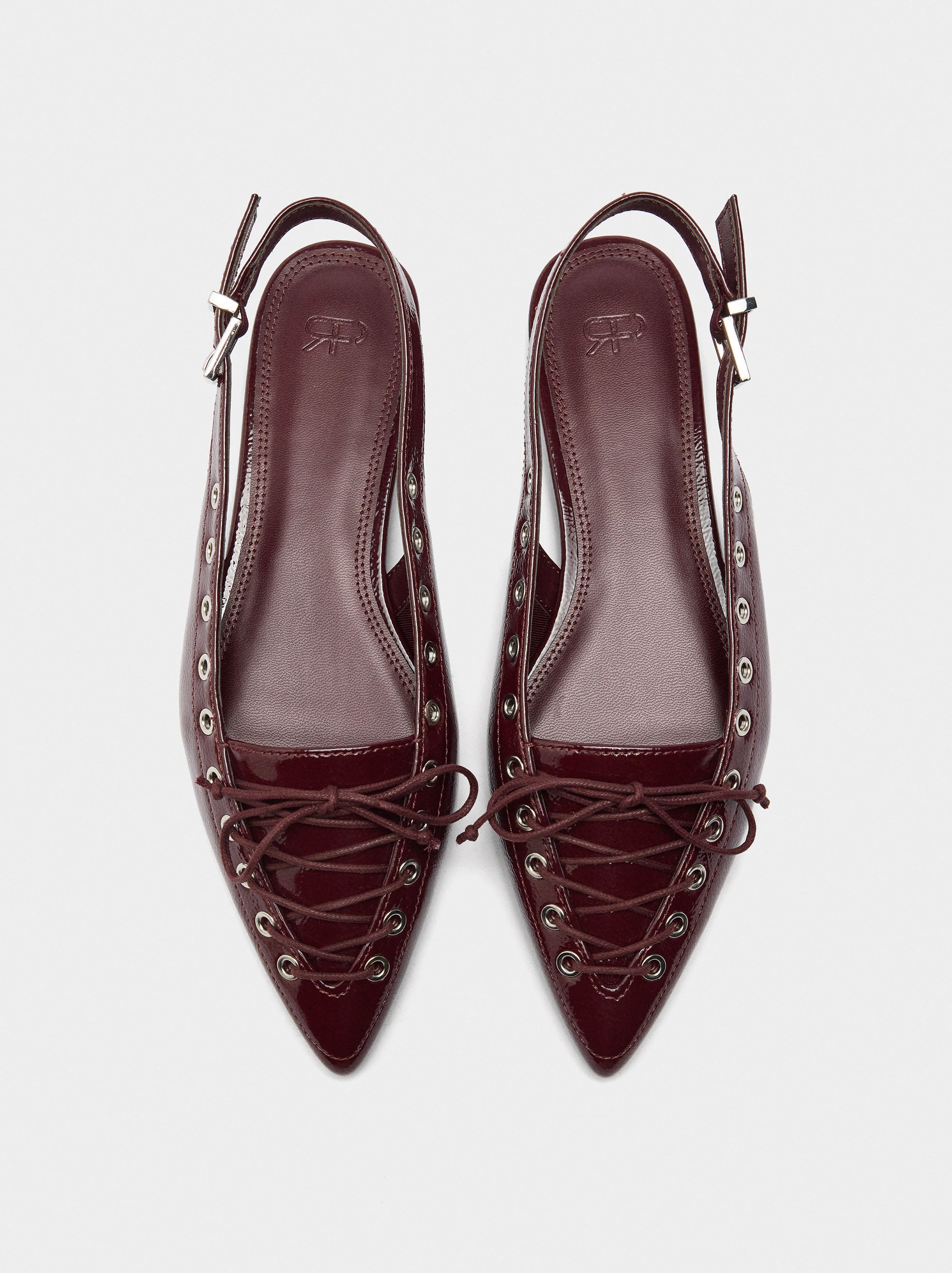 Bailarinas Destalonadas Con Tachas