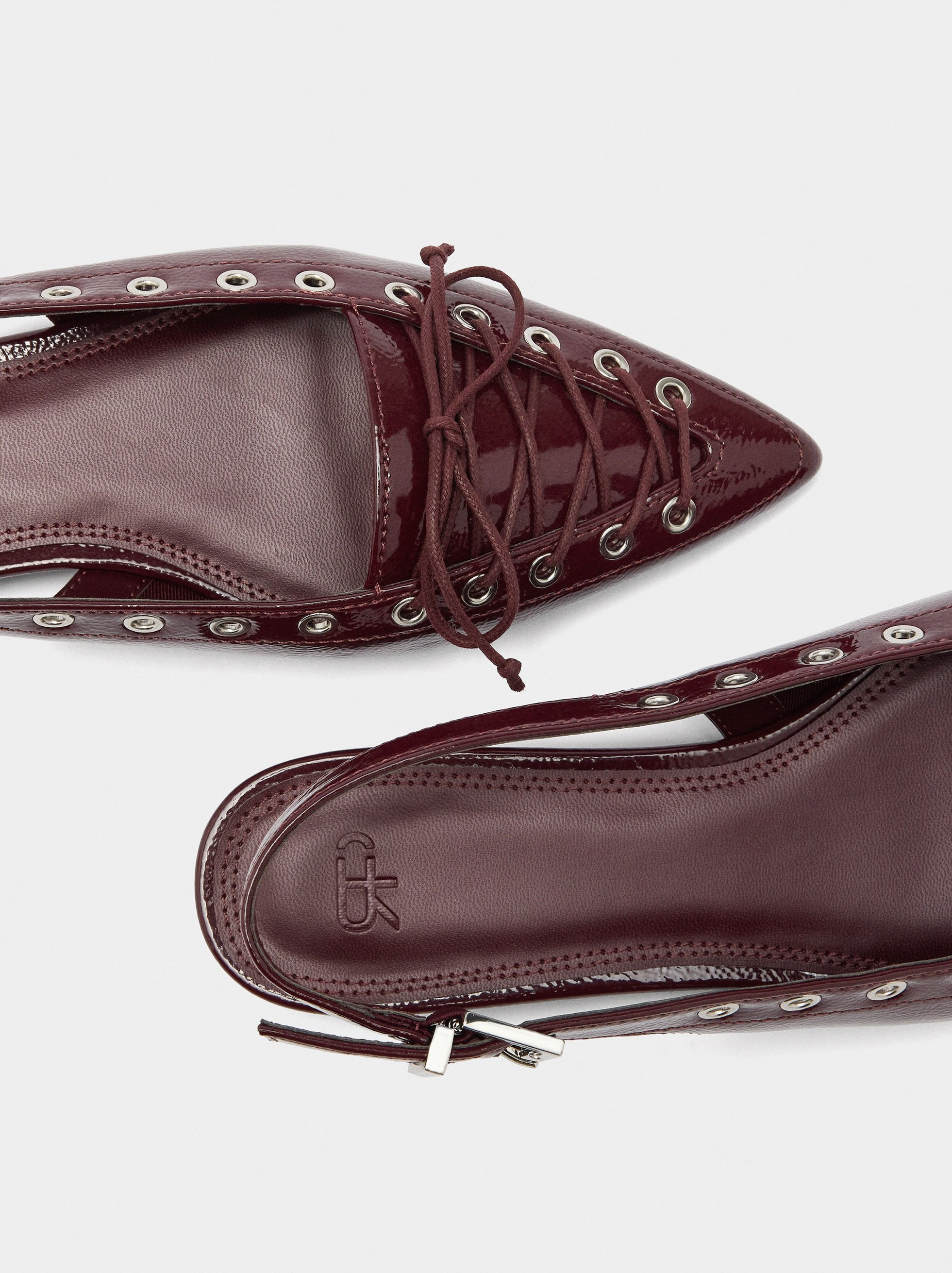 Bailarinas Destalonadas Con Tachas