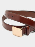 Cinturón Con Hebilla Rectangular